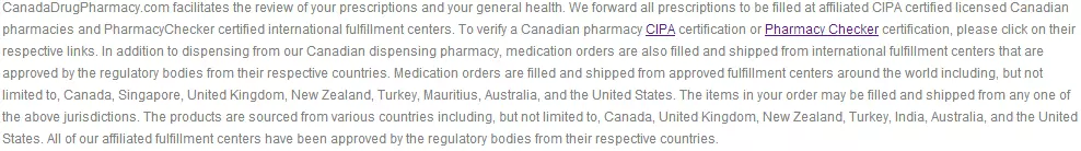 Canada Pharmacy - Canada Drug Pharmacy is a Member Of CIPA And Pharmacy Checker. 