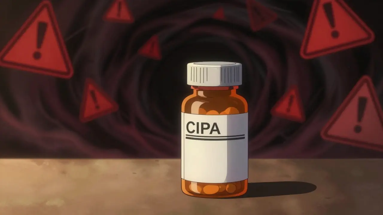 Safe prescription pills contrasted with dangerous counterfeit drugs in dramatic manga art